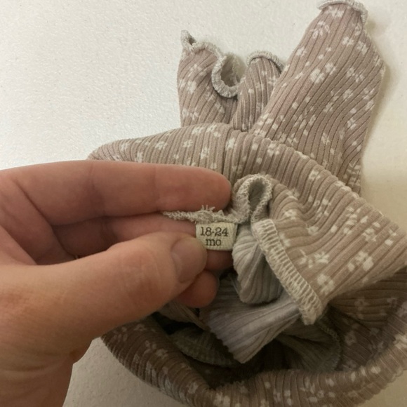 2 Sweet Cheeks Handmade Floral Ribbed Harem Shorts 18-24M Boho - Picture 6 of 6